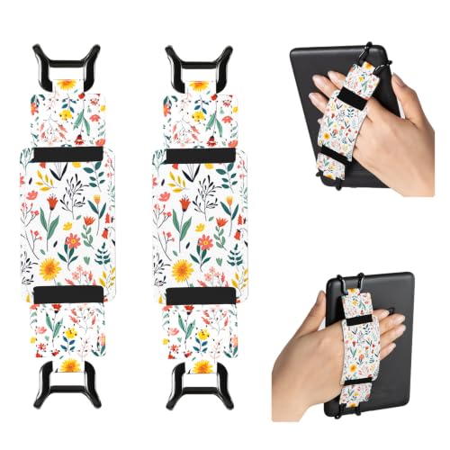 CoBak 2 Pack Secure Hand Strap for Ebook Reader - Versatile and Lightweight - color: Flower sea-2 Pack