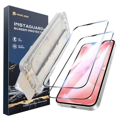 MAGIC JOHN 2PACK 3rd Gen for iPhone 17e/16e/14/13 pro /13 Screen Protector - color: Clear