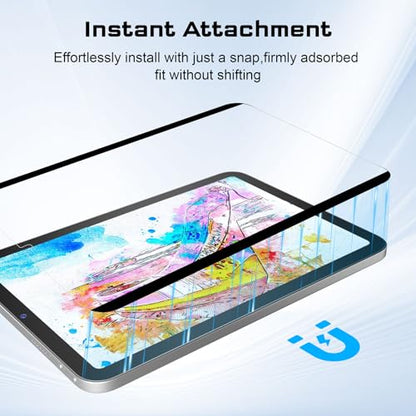 Magnetic Paper Screen Protector for iPad Mini 7 2024 (A17 Pro) & iPad Mini 6 8.3 Inch,Detachable and Reusable Nano Adsorption High Sensitive Anti Glare Matte Film for Note-Taking,Drawing, Art - size: Magnetic iPad mini 8.3