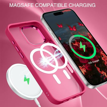 BENTOBEN Magnetic for iPhone 16 Pro Max Case,(Compatible with MagSafe) (Military Grade Drop Protection) Slim Translucent Matte Shockproof with Anti-Fingerprint Phone Case 6.9",Light Plum - color: Light Plum