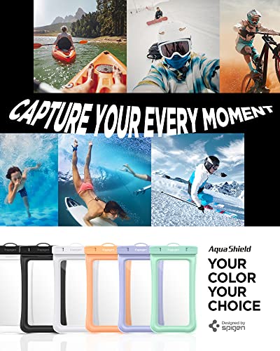 Spigen AquaShield Floating Waterproof Phone Pouch, IPX8 (1 Pack) | For all iPhone Series, Pixel Series, Galaxy S/Z Fold Ultra/Z Fold/Flip Series Universal Compatibility - Floatable Mint - color: Floatable Mint