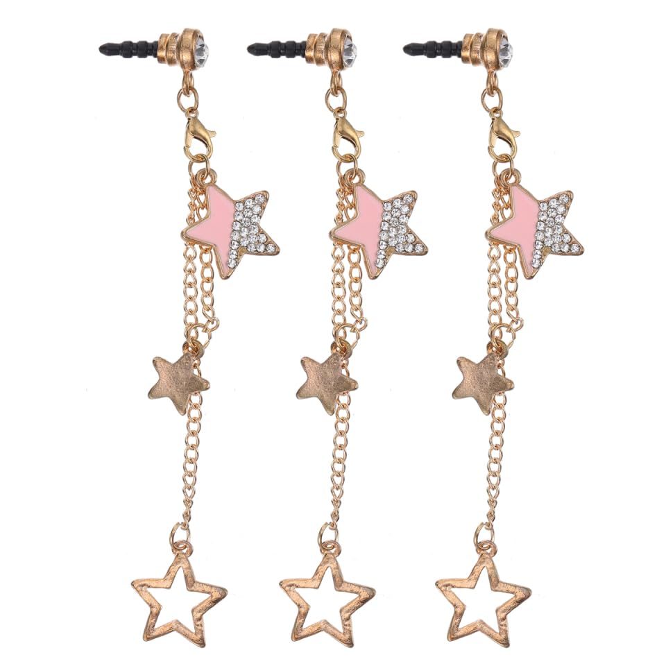 Hemobllo 3 Pcs Alloy Phone Plug Pendant