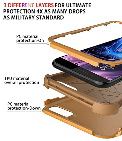 Diverbox for iPhone 8 Plus Case, iPhone 7 Plus Case [Shockproof] [Dropproof] [Dust-Proof],Heavy Duty Protection Phone Case Cover for Apple iPhone 8 Plus & 7 Plus (Yellow) - color: Yellow