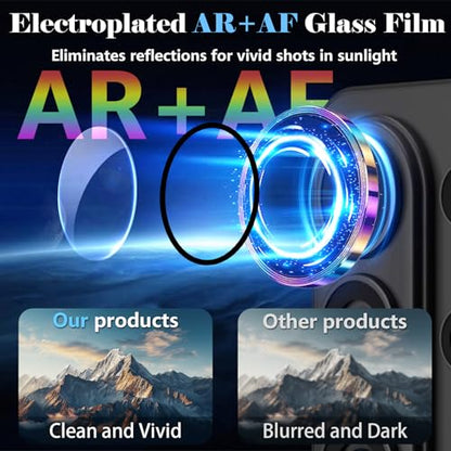 Camera Lens Protector for Samsung Galaxy S26 Ultra, AR Glass Metal Ring - color: Colorful