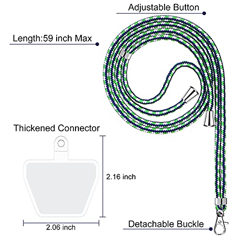 Weewooday 4 Pcs Phone Lanyard Crossbody Phone Strap, Camo Color Series - color: Camo Color Series