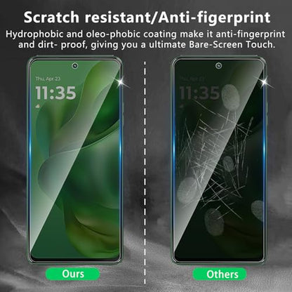 3 Pack Privacy Screen Protector Designed for Motorola Moto G Power 5G 2025,Full Coverage Anti-Spy Tempered Glass Film,9H Hardness,Anti-Fingerprint,Bubble Free,Easy to Install - size: Moto G Power 5G 2025 FK3