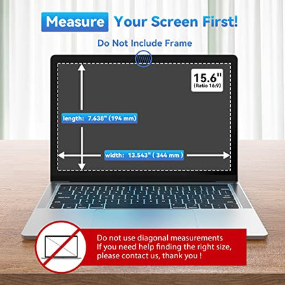 Laptop Privacy Screen 15.6 Inch 16:9 Aspect Privacy Screen Filter Removable - size: 1 Pc 15.6inch-16:9
