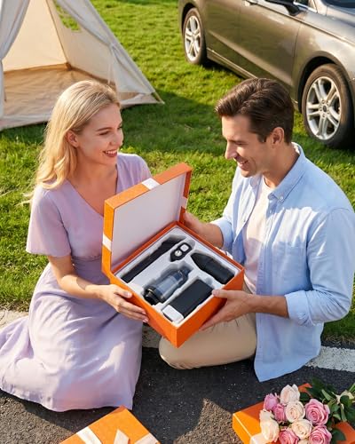 5‑in‑1 10,000mAh Rugged Power Bank with Fast Charge USB-C PD Includes Blowing & Suction Dual‑use for Car Emergency, Camping & Road Trips