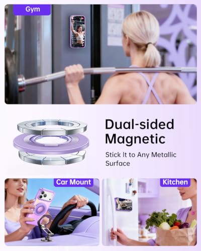 SYNCWIRE for MagSafe Phone Grip, Magnetic Phone Ring Holder - color: Lavender