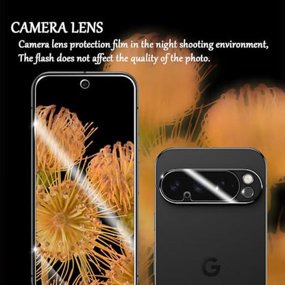 Screen Protector for Google Pixel 10 Pro XL & Camera Lens Protectors [2+2 Pack] [Ultrasonic Fingerprint Unlock] [Case Friendly] [Bubble-Free] Tempered Glass For Pixel 10 Pro XL - size: Google Pixel 10 Pro XL