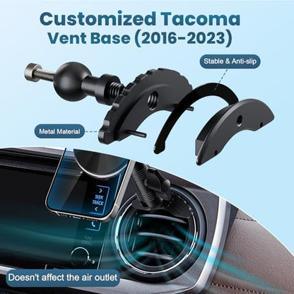 Wireless Charger Magnetic Mount Compatible with Toyota Tacoma 2016-2023 - style: Magnetic Charger Mount