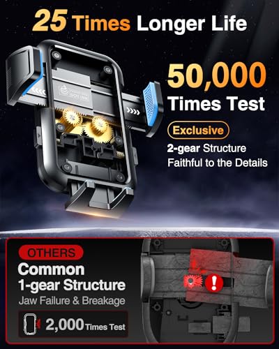 VANMASS 2026 Car Phone Holder【Military-Grade Strongest 90+LBS Suction】