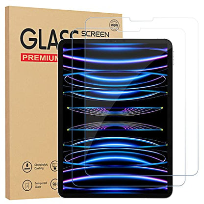 Gerutek 2-Pack Screen Protector for iPad Pro 11 inch (2022/2021/2020/2018),Tempered Glass iPad Air 5th /Air 4th Gen [Bubble-Free][Ultra Clear] [Anti Scratch] Compatible with Face ID/Apple Pencil - size: ipad air 5/air 4/iPad pro 11