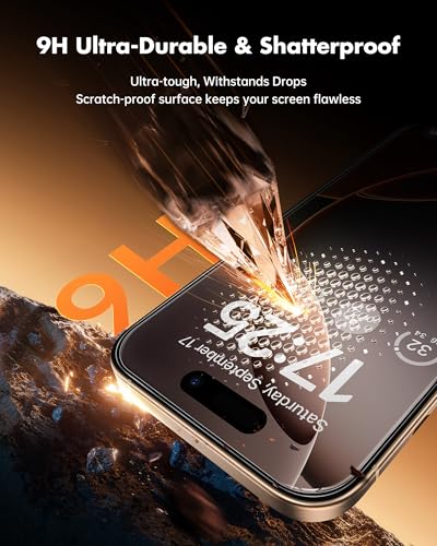 UNBREAKcable Privacy Screen Protector for iPhone 16 Pro, 2-Pack - size: iPhone 16 Pro