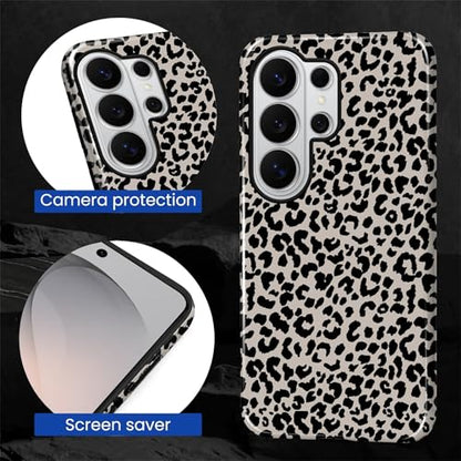 Case Compatible with Samsung Galaxy S26 Ultra, Hybrid 2-Layer Hard Shell Protection Case, Shockproof Protective Tough Phone Cover, Animal Leopard Print - color: Animal Leopard Print, size: Samsung Galaxy S26 Ultra