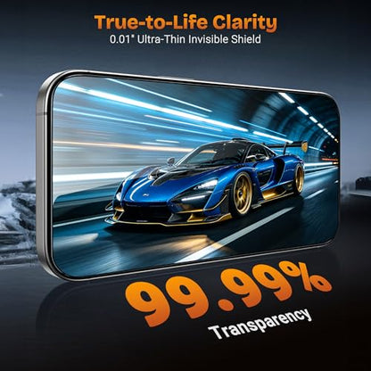 Screen Protector for iPhone 17 Pro 6.3 Inch, 3-Pack with Auto-Alignment Kit – 9H Hardness, HD Clear, Bubble-Free, Case-Friendly Tempered Glass - color: 17pro-Transparent