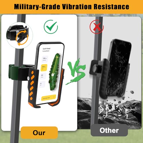 Ultra Strength Alloy Golf Cart Phone Holder Mount