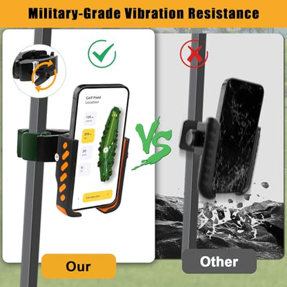 Ultra Strength Alloy Golf Cart Phone Holder Mount