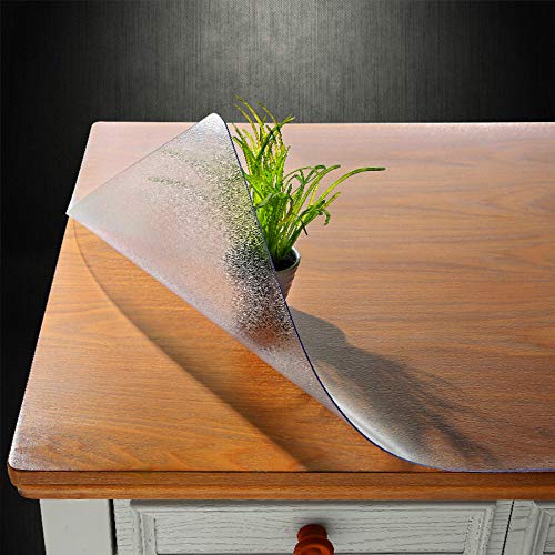 NECAUX Frosted PVC Table Cover Protector 12 x 16 Inch 1.5mm Thick - color: Frosted 1.5mm, size: 12" x 16"