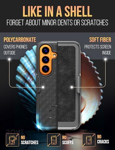 Designed for Samsung Galaxy S26 Plus Case with Belt Clip Holster | Rugged Holster & Protective Phone Case Combo with Anti-Slip Texture - Black - style: Samsung Galaxy S26 Plus
