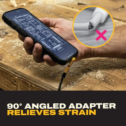 DEWALT 240W 90-Degree USB-C Adapter (2 Styles), Right Angle USB C