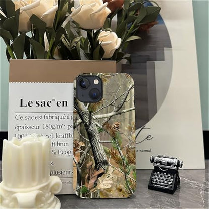 Case for iPhone 15 Plus, Dual Layer Phone Cover, Real Jungle Camo | Shockproof Hybrid Phone Case, Soft TPU and Hard PC, Durable Anti-Scratch Protection - color: Real Jungle Camo, size: Iphone 15 Plus