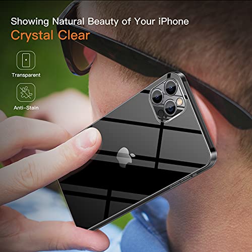 Compatible with iPhone 12 Pro Max Slim Case,Paper-Thin Transparent Finish Skin Back Case [Non Yellowing] Ultra Protective Cover with Camera Protection 6.7 Inch (Clear) - color: Clear, size: for iPhone 12 Pro Max 6.7inch