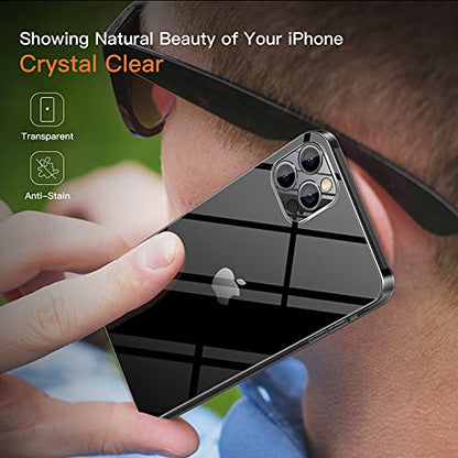 Compatible with iPhone 12 Pro Max Slim Case,Paper-Thin Transparent Finish Skin Back Case [Non Yellowing] Ultra Protective Cover with Camera Protection 6.7 Inch (Clear) - color: Clear, size: for iPhone 12 Pro Max 6.7inch