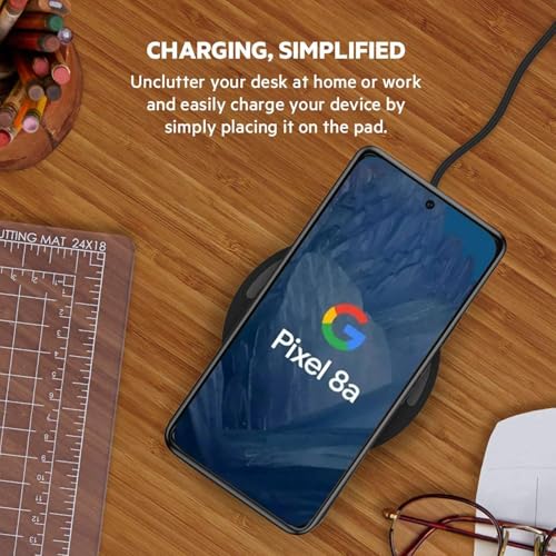 Battery Case for Pixel 8a,10000mAh Portable Protective Smart Wireless Charging Case Support Carplay Compatible with Pixel 8a (6.1 inch) Rechargeable Extended Battery Charger Cover(Black) - size: for Pixel 8a