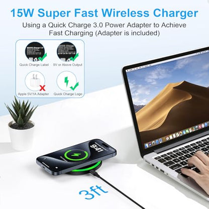 for Samsung Wireless Charger Fast Charging Pad for Samsung Galaxy S26 Ultra - color: black