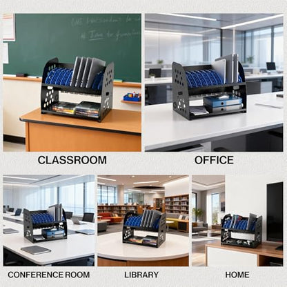 POCHAR 10-Device Open Charging Station for Chromebooks Tablets with Sockets - size: 10 Laptops