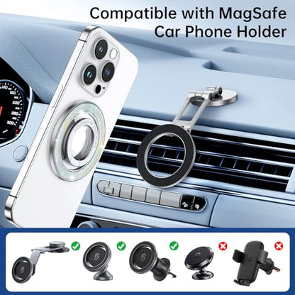 Syncwire Magnetic Phone Grip for MagSafe,Sparkle Ring Holder,Pearly Luster - color: Pearly Luster