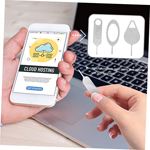 100 Pcs Steel Sim Card Eject Pins for Phones and Tablets