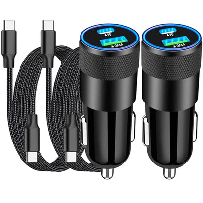 Apple MFi Certified iPhone 17 16 Car Charger, 4Pack 75W USB-C Car Charger - size: 3.3FT