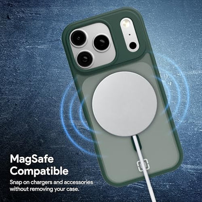 Incipio - Fog iPhone 17 Pro, Magsafe Compatible Phone Case, 10ft Drop Tested, Ultra Durable & Shock Absorbing, Scratch Resistant & Slim Profile (Green) - color: Green, size: iPhone 17 Pro