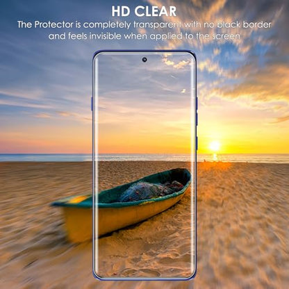 Screen Protector for Motorola Edge 2025, 3 Pack, Tempered Glass LOCA UV Set, Edge to Edge Protection, 9H Scratch Resistant, Touch Sensitive, Fingerprint-ID Support