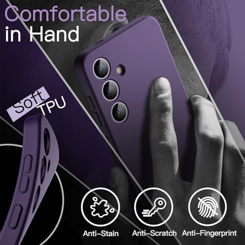 JETech Slim Case for Samsung Galaxy S24 Plus, Cobalt Violet | Camera Lens Protection, Soft TPU Design, Matte Finish, Shockproof Protection - color: Cobalt Violet, size: S24 Plus