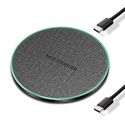 25W Fast Wireless Charger Pad,USB-C Wireless Phone Charging Station - color: Gray