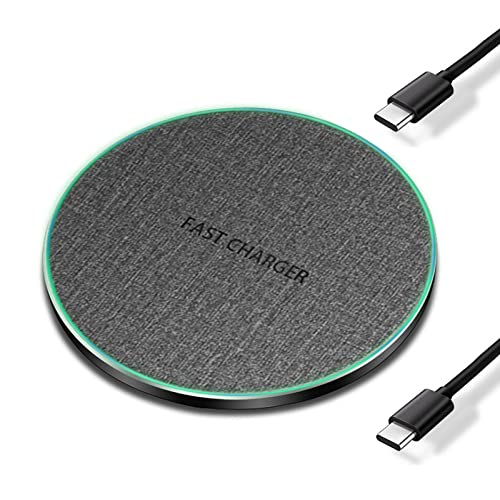 25W Fast Wireless Charger Pad,USB-C Wireless Phone Charging Station - color: Gray