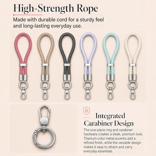 phone wrist strap, Adjustable Cell Phone Lanyard Strap for Case - color: Off-white