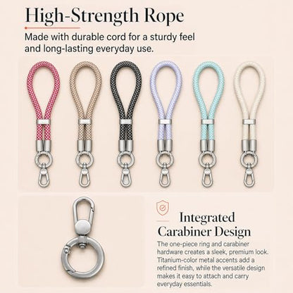 phone wrist strap, Adjustable Cell Phone Lanyard Strap for Case - color: Off-white