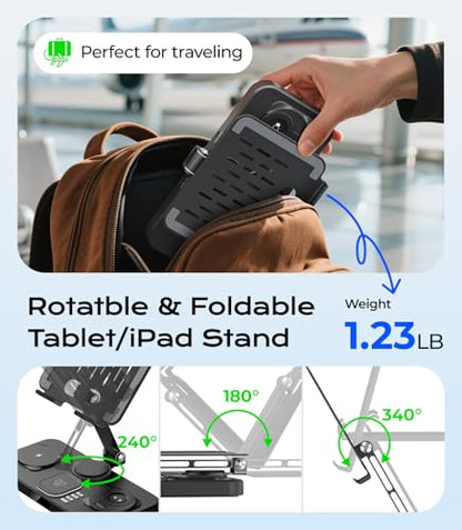 Meifigno 45W Wireless Charging Station for Multiple Samsung Device, Foldable 20W Wired Charger Stand for Galaxy Tab, Charger for S26 Ultra/S25/Z Fold 8 Ultra/8/Z Flip 8 & Buds, Only for Galaxy Watch