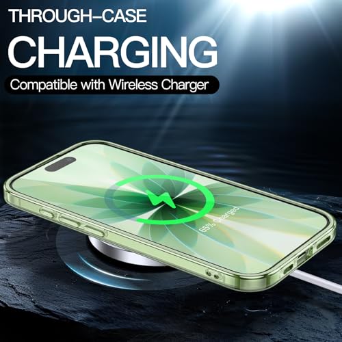 JETech Case for iPhone 17 6.3-Inch, Non-Yellowing Shockproof Phone Bumper Cover, Anti-Scratch Clear Back (Sage) - color: Sage, size: iPhone 17