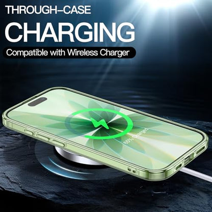 JETech Case for iPhone 17 6.3-Inch, Non-Yellowing Shockproof Phone Bumper Cover, Anti-Scratch Clear Back (Sage) - color: Sage, size: iPhone 17