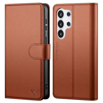 Compatible with Samsung Galaxy S26 Ultra Case Wallet with Card Holder [4 Card Slot] Women Men,RFID Blocking PU Leather Phone Case Flip Protector Cover Credit Card Slot Kickstand,Light Brown - color: Light Brown, size: Samsung Galaxy S26 Ultra - 6.9"