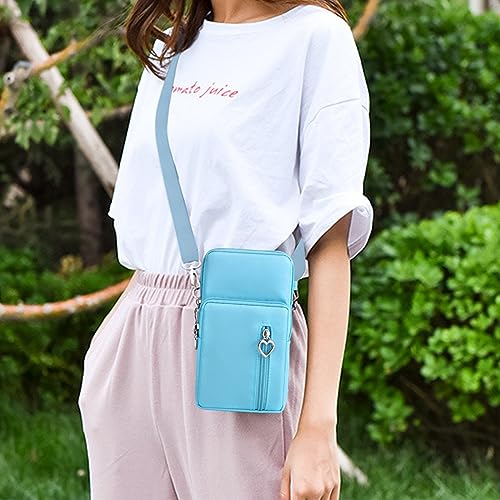 BIAOTIE Lightweight Small Crossbody bags Cell Phone Purses Travel Pouch Shoulder Bag for Women - color: Blue