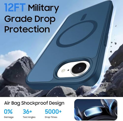 Magnetic for iPhone 17e/iPhone 16e Wallet Case, Deep Blue - color: Deep Blue, size: iPhone 17e/16e