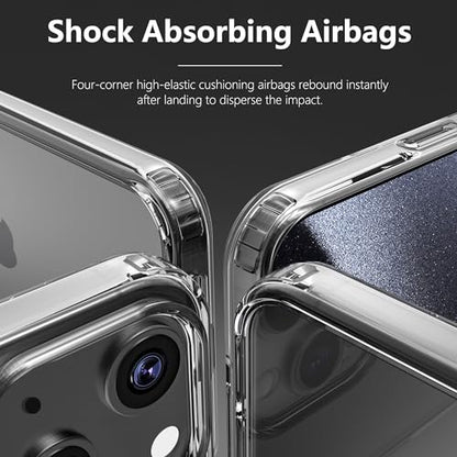 ONES Case for iPhone 14, Slim Clear Transparent Case [PC + TPU Hybrid] with Military-Grade Drop Protection, Anti-Yellowing Shockproof Silicone Hard Cover - color: HD Highly Clear, size: iPhone 14