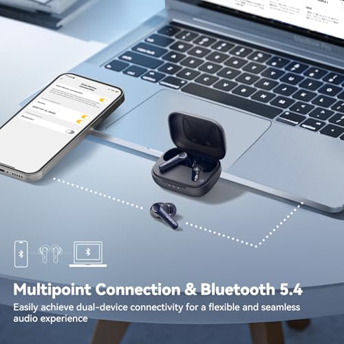 EarFun Air Pro 4 Adaptive Hybrid Noise Canceling Wireless Earbuds, 6 Mics - color: Royal Blue