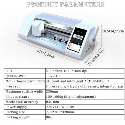 Intelligent Film Cutting Machine for Hydrogel TPU Screen Protectors for Front of The Cellphone, Mobile Phone Protector Multifunctional